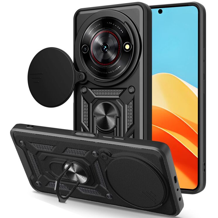 Захисний чохол Deexe Armor Shield для ZTE Nubia Focus - Black: фото 1 з 11