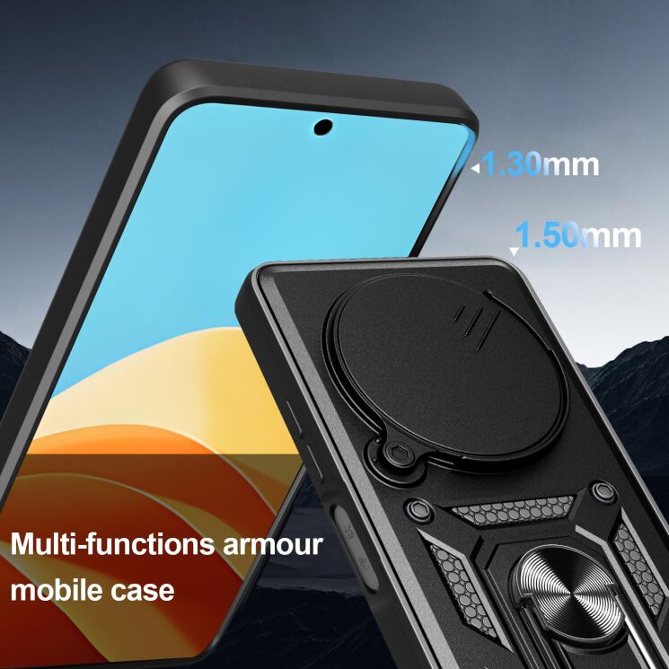 Захисний чохол Deexe Armor Shield для ZTE Nubia Focus - Black: фото 7 з 11
