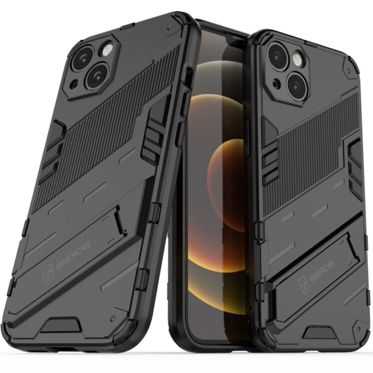 Защитный чехол Deexe Bibercas для Apple iPhone 13 - Black: фото 1 из 11
