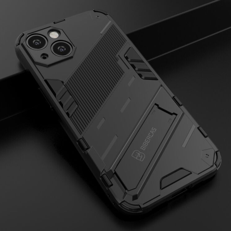 Защитный чехол Deexe Bibercas для Apple iPhone 13 - Black: фото 5 из 11