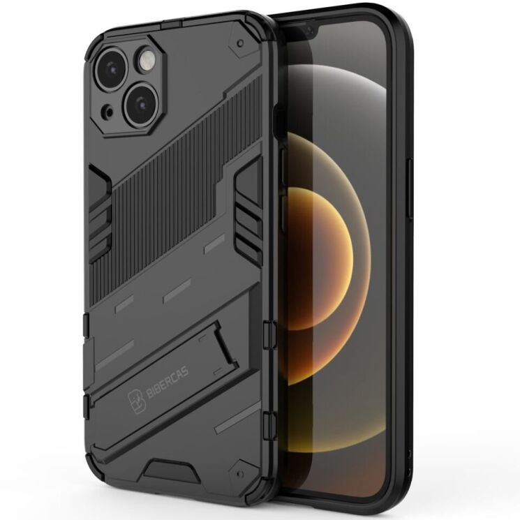 Защитный чехол Deexe Bibercas для Apple iPhone 13 - Black: фото 2 из 11