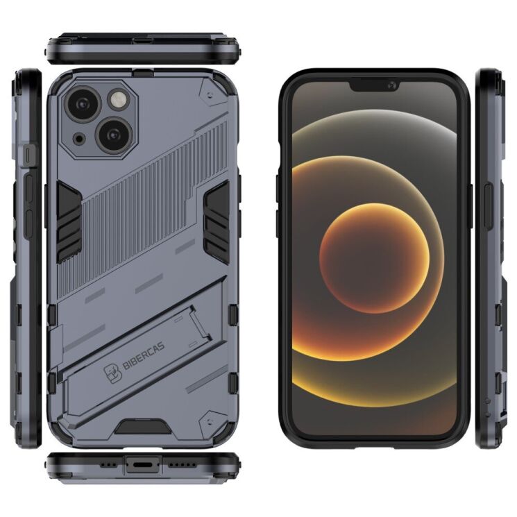 Защитный чехол Deexe Bibercas для Apple iPhone 13 - Dark Blue: фото 9 из 10