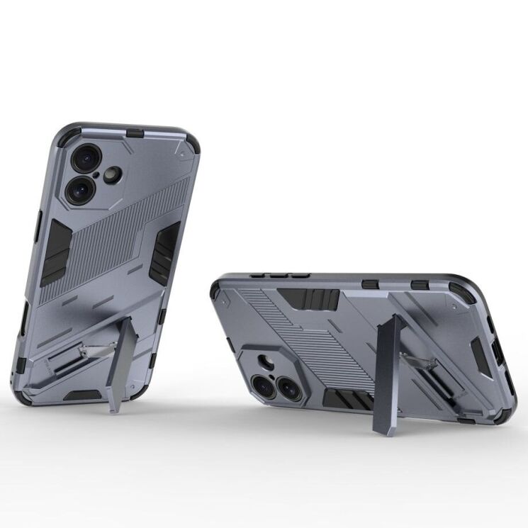 Захисний чохол Deexe Bibercas для Apple iPhone 16 Plus - Dark Blue: фото 2 з 6