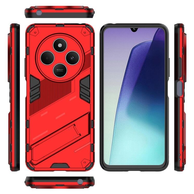 Защитный чехол Deexe Bibercas для Xiaomi Redmi 14C / Redmi A4 5G / Poco C75 - Red: фото 5 из 8