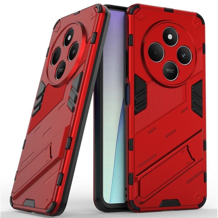 Защитный чехол Deexe Bibercas для Xiaomi Redmi 14C / Redmi A4 5G / Poco C75 - Red: фото 1 из 8