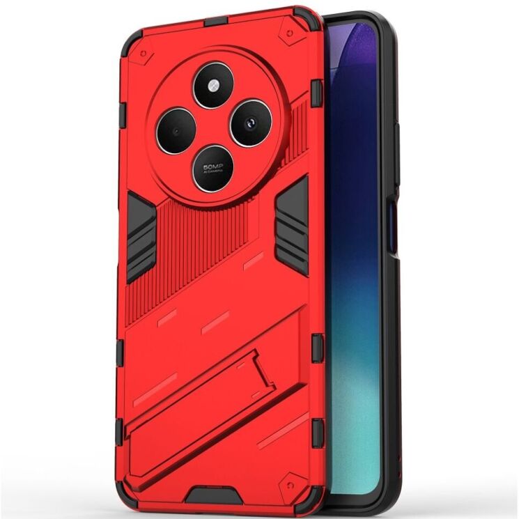 Защитный чехол Deexe Bibercas для Xiaomi Redmi 14C / Redmi A4 5G / Poco C75 - Red: фото 2 из 8