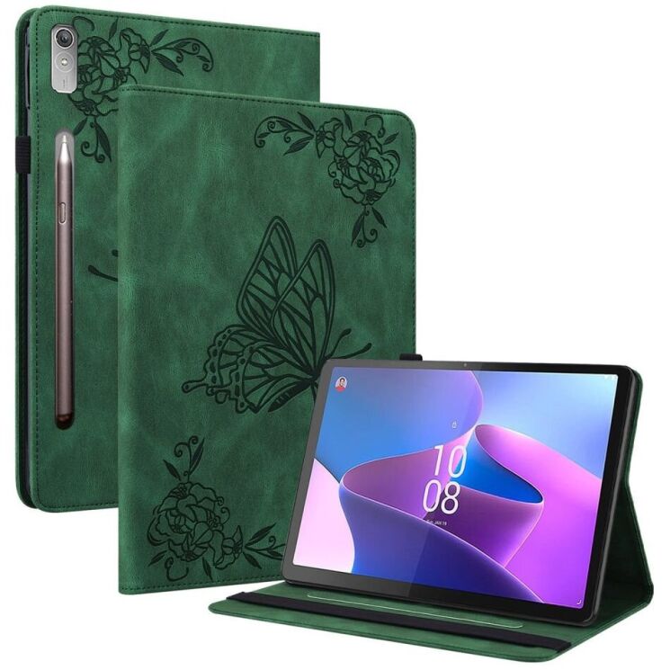 Защитный чехол Deexe Butterfly Case для Lenovo Tab P11 Pro Gen 2 - Green: фото 1 из 11