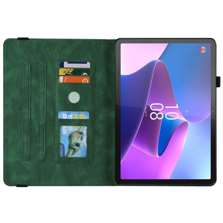 Защитный чехол Deexe Butterfly Case для Lenovo Tab P11 Pro Gen 2 - Green: фото 2 из 11