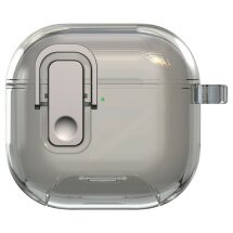 Захисний чохол Deexe Clear Stand для AirPods 5 / 4 - Transparent Black: фото 1 з 8