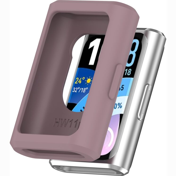 Защитный чехол Deexe Color Frame для Huawei Band 11 Pro - Smoky Purple: фото 1 из 8