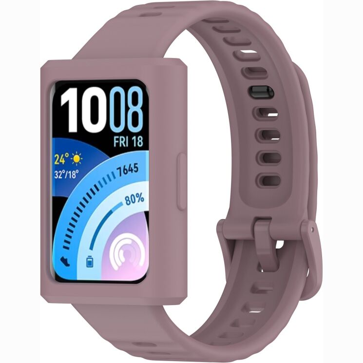 Защитный чехол Deexe Color Frame для Huawei Band 11 Pro - Smoky Purple: фото 7 из 8