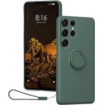 Защитный чехол Deexe Color Shell для Samsung Galaxy S24 Ultra (S928) - Dark Green: фото 1 из 7