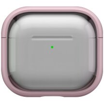 Защитный чехол Deexe Color Stand для Apple AirPods 4 - Transparent Pink: фото 1 из 10
