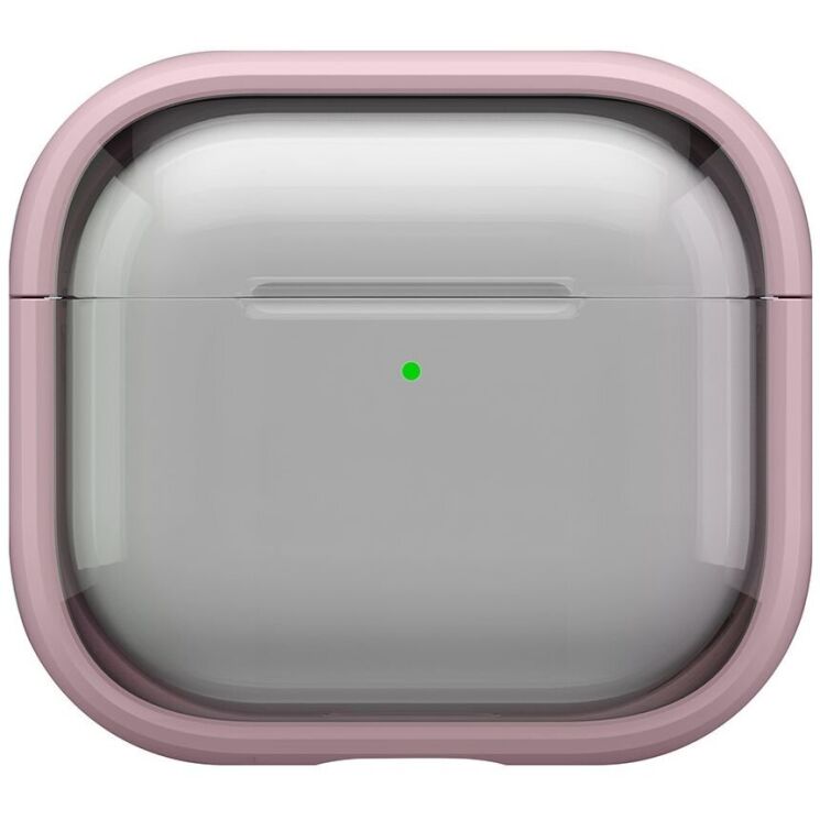Защитный чехол Deexe Color Stand для Apple AirPods 4 - Transparent Pink: фото 1 из 10