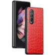 Защитный чехол Deexe Crocodile Cover для Samsung Galaxy Fold 4 - Red (303007R)