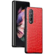 Защитный чехол Deexe Crocodile Cover для Samsung Galaxy Fold 4 - Red: фото 1 из 12