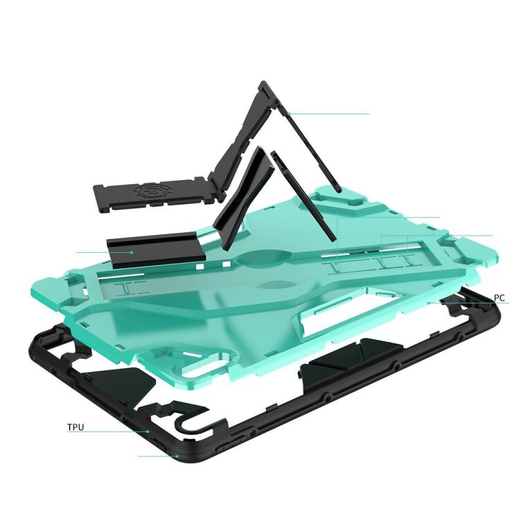 Захисний чохол Deexe Defender Case для Huawei MatePad 10.4 (2020/2022) - Black: фото 11 з 20