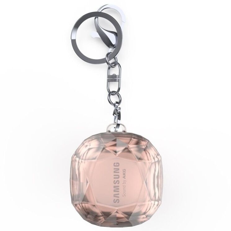 Защитный чехол Deexe Diamond Case для Samsung Galaxy Buds Live / Buds Pro / Buds 2 / Buds 2 Pro / Buds FE - Transparent: фото 2 из 7