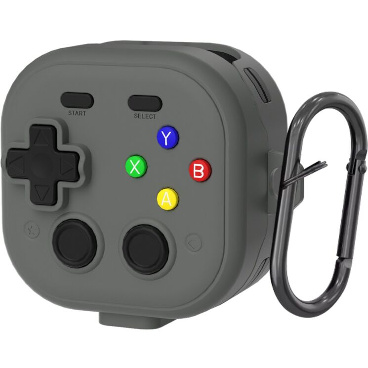 Захисний чохол Deexe Game Design для Samsung Galaxy Buds 4 / Buds 4 Pro - Grey: фото 1 з 9