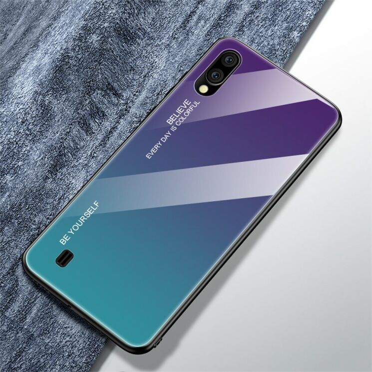 Защитный чехол Deexe Gradient Color для Samsung Galaxy M10 (M105) - Purple / Blue: фото 2 из 13