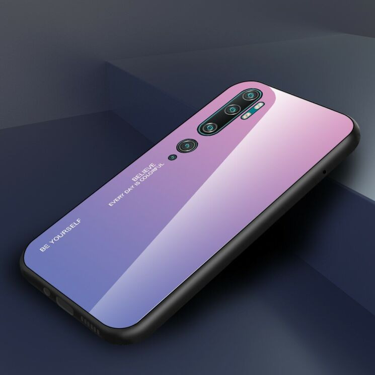 Захисний чохол Deexe Gradient Color для Xiaomi Mi Note 10 Pro - Pink/Light Purple: фото 3 з 13