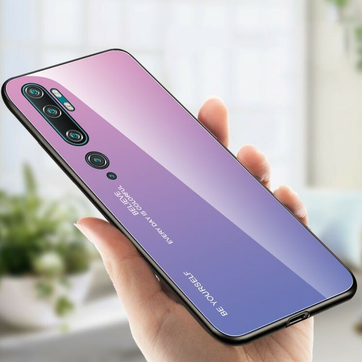 Захисний чохол Deexe Gradient Color для Xiaomi Mi Note 10 Pro - Pink/Light Purple: фото 2 з 13