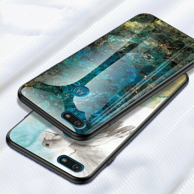 Захисний чохол Deexe Gradient Pattern для Motorola Moto E6 Play (XT2029) - Black / Gold: фото 7 з 9