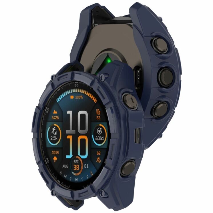 Защитный чехол Deexe Hollow Cover для Garmin Enduro 3 - Midnight Blue: фото 2 из 5