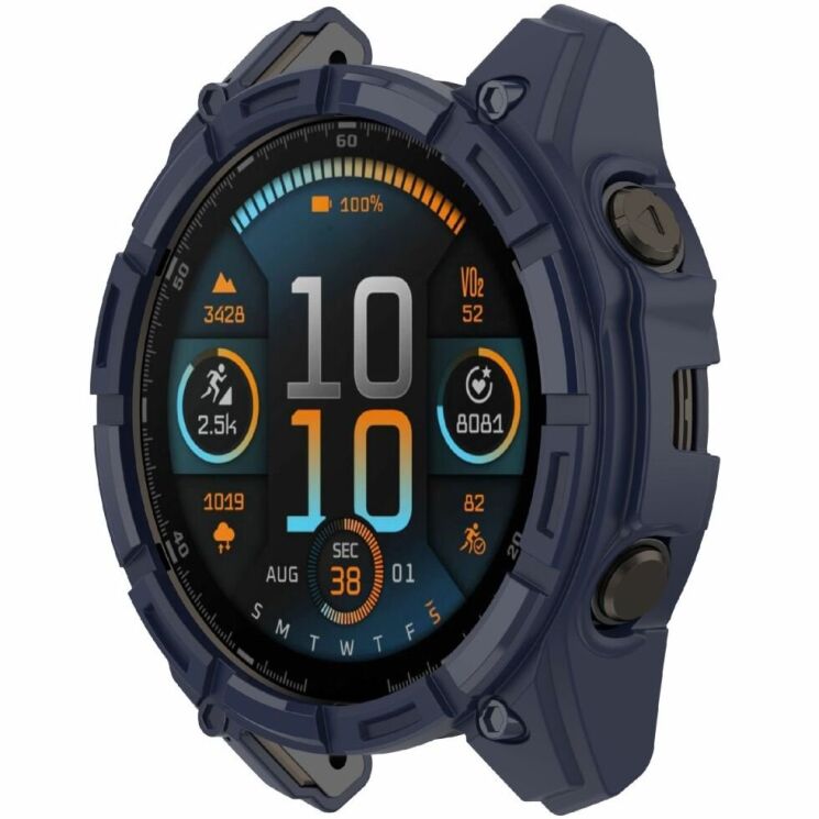 Защитный чехол Deexe Hollow Cover для Garmin Enduro 3 - Midnight Blue: фото 1 из 5