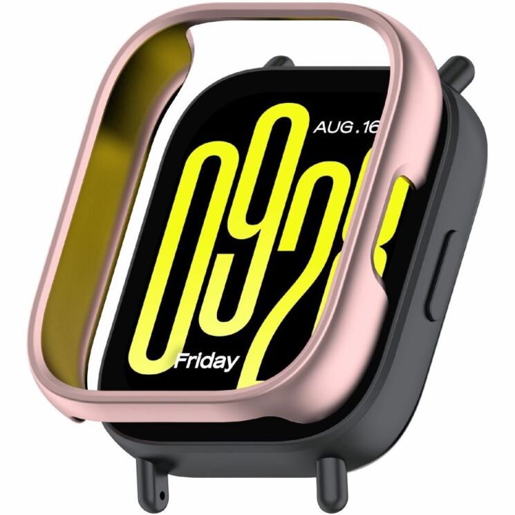 Защитный чехол Deexe Hollow Frame для Xiaomi Redmi Watch 5 Active - Rose Gold: фото 1 из 6