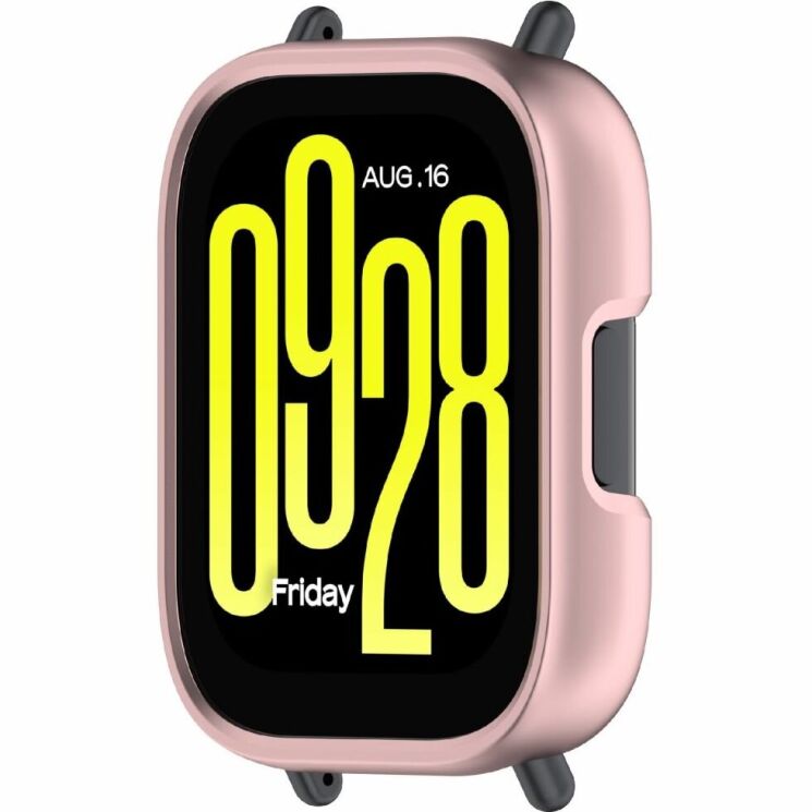 Защитный чехол Deexe Hollow Frame для Xiaomi Redmi Watch 5 Active - Rose Gold: фото 2 из 6