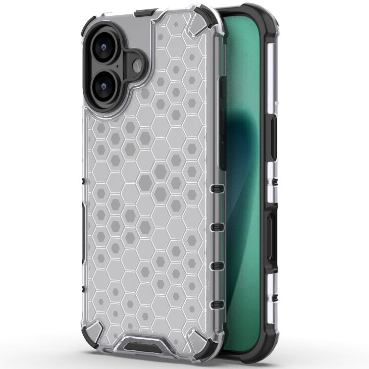Защитный чехол Deexe Honeycomb Series для Apple iPhone 17 - Grey: фото 1 из 8