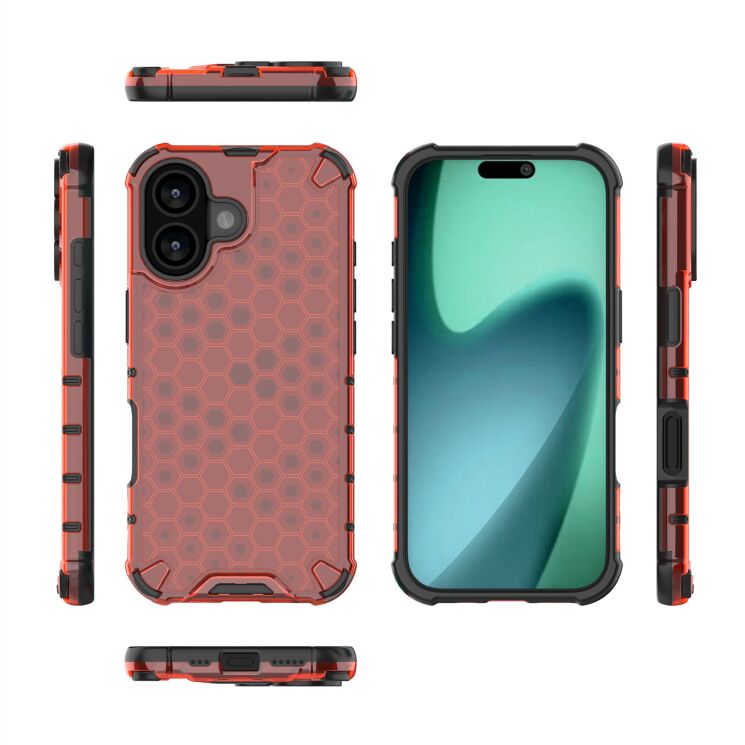 Защитный чехол Deexe Honeycomb Series для Apple iPhone 17 - Grey: фото 8 из 8