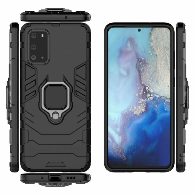 Защитный чехол Deexe Hybrid Case для Samsung Galaxy S20 (G980) - Black: фото 6 из 8