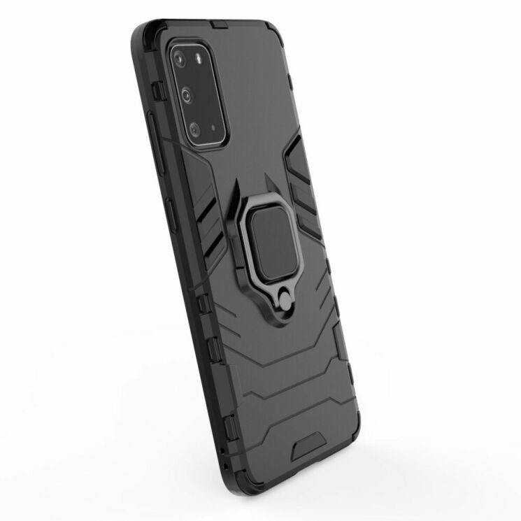 Защитный чехол Deexe Hybrid Case для Samsung Galaxy S20 (G980) - Black: фото 4 из 8