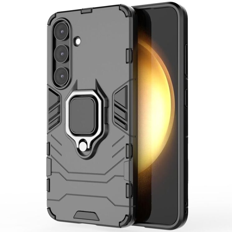 Защитный чехол Deexe Hybrid Case для Samsung Galaxy S25 Plus (S936) - Black: фото 1 из 6