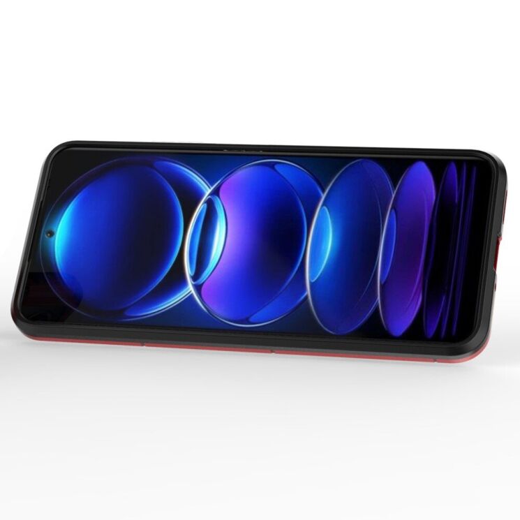 Защитный чехол Deexe Hybrid Case для Xiaomi Redmi Note 12 5G / Poco X5 - Red: фото 3 из 7