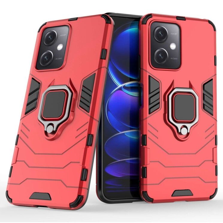 Защитный чехол Deexe Hybrid Case для Xiaomi Redmi Note 12 5G / Poco X5 - Red: фото 4 из 7