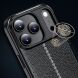 Захисний чохол Deexe Leather Cover для Apple iPhone 17 Pro - Black (387361B). Фото 3 з 6
