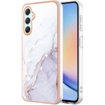 Защитный чехол Deexe Marble Style для Samsung Galaxy A26 (A266) - White: фото 1 из 6