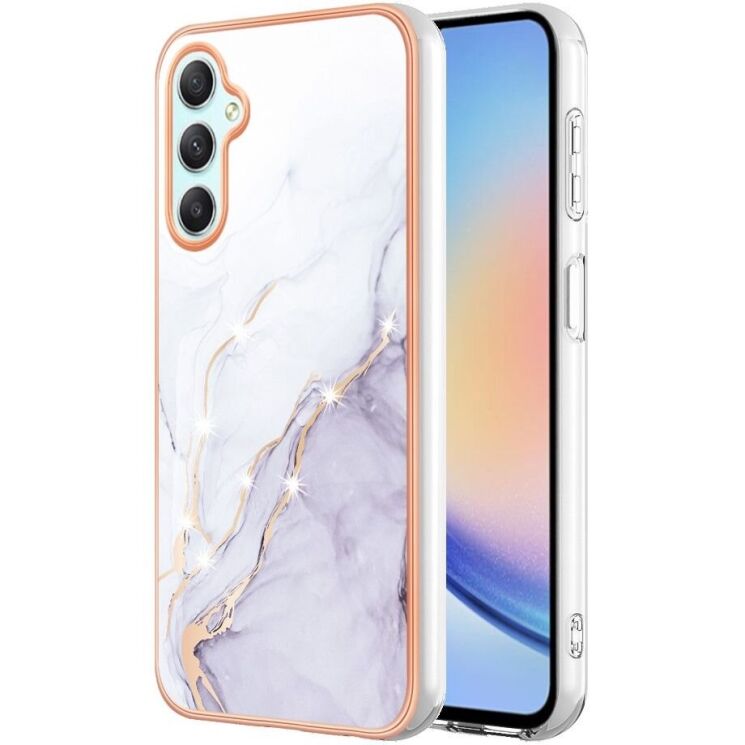 Защитный чехол Deexe Marble Style для Samsung Galaxy A26 (A266) - White: фото 1 из 6