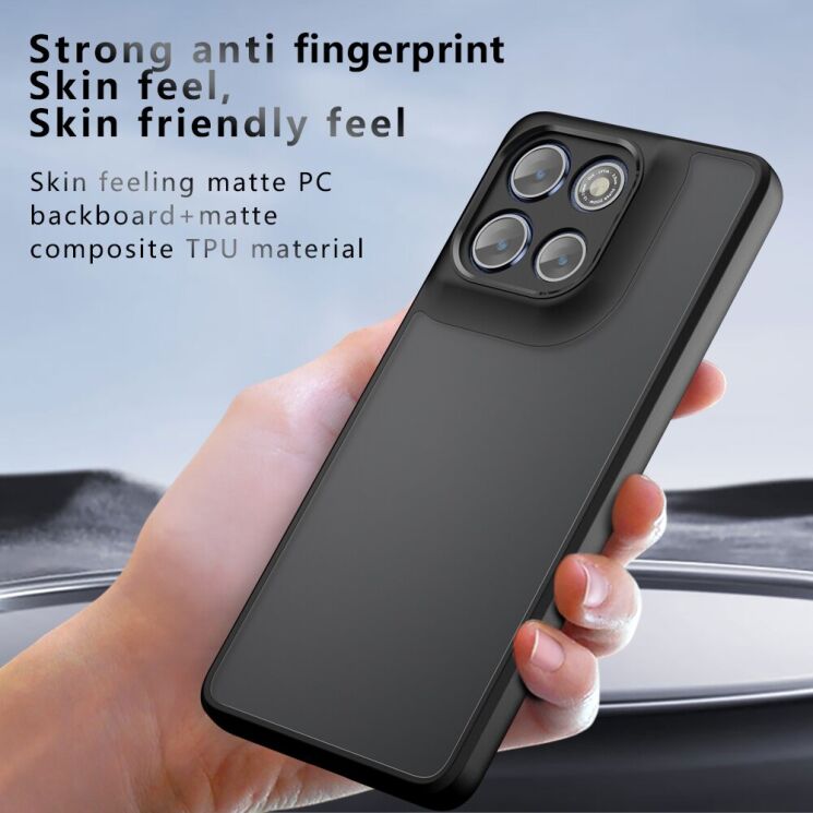 Защитный чехол Deexe Matte Skin для Motorola Moto G86 / G86 Power - Black: фото 8 из 12