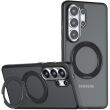 Защитный чехол Deexe Matte Skin Kickstand with MagSafe для Samsung Galaxy S25 Ultra (S938) - Black (379549B)