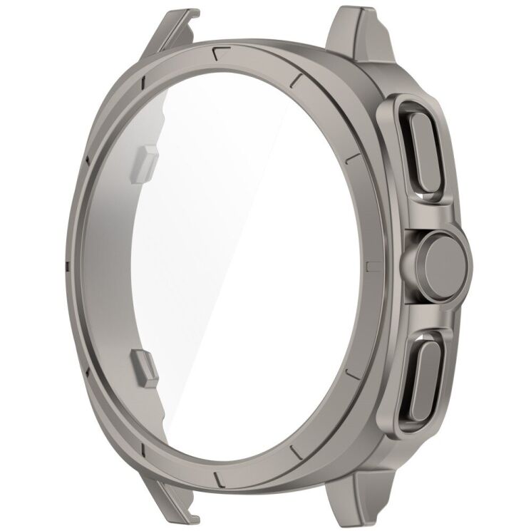 Захисний чохол Deexe Protective Frame для Samsung Galaxy Watch 7 (40mm) - Titanium: фото 2 з 7