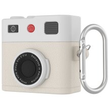 Защитный чехол Deexe Retro Camera для Apple AirPods 4 - Beige: фото 1 из 7