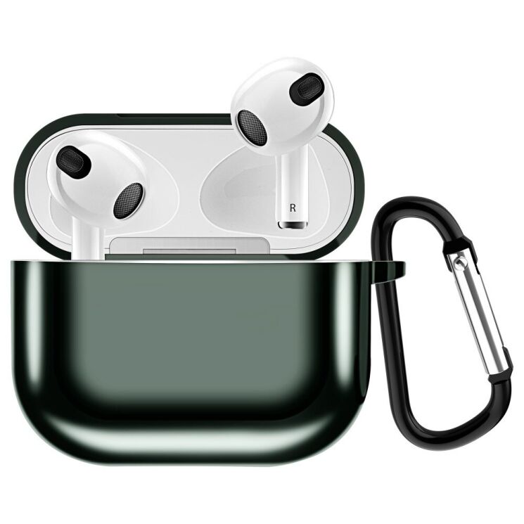 Защитный чехол Deexe Shiny Case для Apple AirPods 3 - Green: фото 1 из 5
