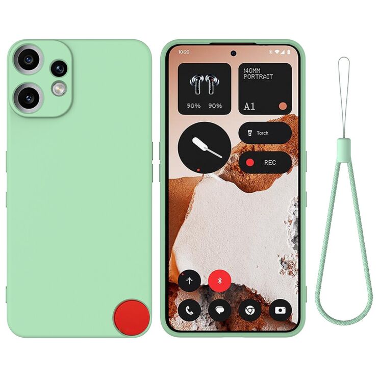 Захисний чохол Deexe Silicone Case для Nothing CMF Phone 2 Pro - Green: фото 1 з 9