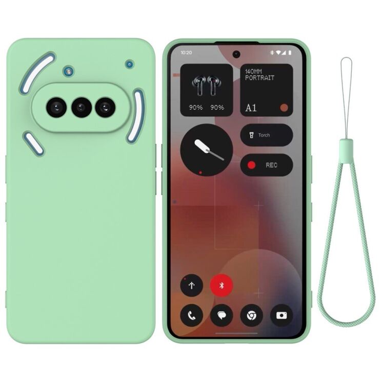 Защитный чехол Deexe Silicone Case для Nothing Phone (3a) - Green: фото 1 из 9
