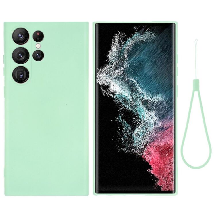 Защитный чехол Deexe Silicone Case для Samsung Galaxy S23 Ultra - Green: фото 2 из 7