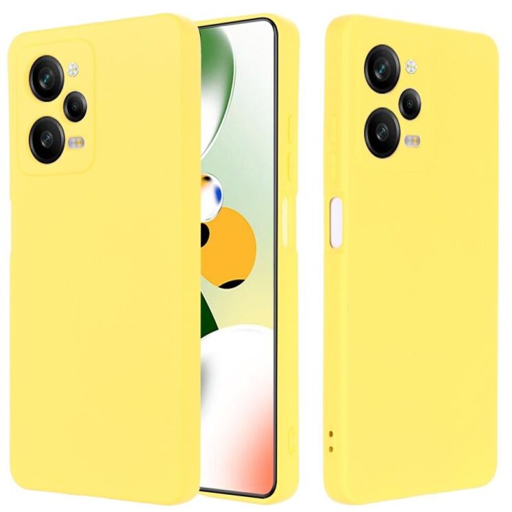 Защитный чехол Deexe Silicone Case для Xiaomi Poco X5 Pro - Yellow: фото 2 из 7